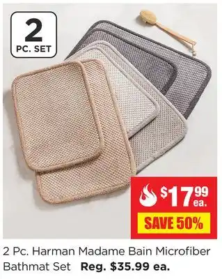 Kitchen Stuff Plus 2 Pc. Harman Madame Bain Microfiber Bathmat Set offer