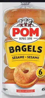 IGA POM BAGELS offer