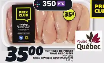 IGA PRIX CLUB FRESH BONELESS CHICKEN BREASTS offer