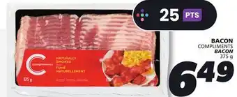 IGA COMPLIMENTS BACON offer