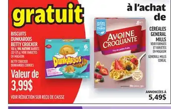 Metro BISCUITS DUNKAROOS BETTY CROCKER | BETTY CROCKER DUNKAROOS COOKIES offer