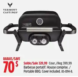 Canadian Tire Vermont Castings Portable BBQ offer
