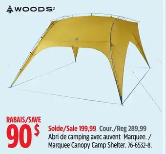Canadian Tire WOODS Marquee Canopy Camp Shelter offer