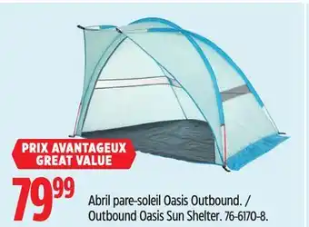 Canadian Tire Outbound Oasis Sun Shelter offer