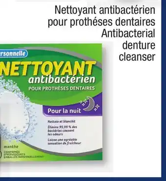 Jean Coutu PERSONNELLE Antibacterial denture cleanser offer