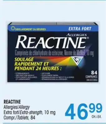 Uniprix REACTINE Allergies/Allergy Extra fort/Extra-strength, 10 mg offer