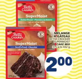 Marché Bonichoix BETTY CROCKER SUPERMOIST CAKE MIX offer