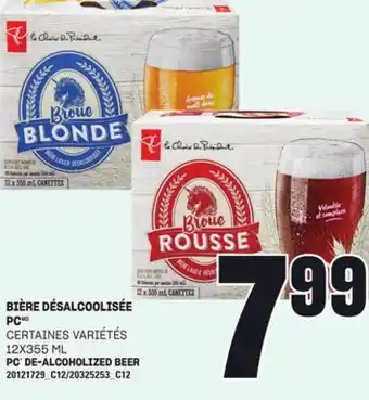Provigo BIÈRE DÉSALCOOLISÉE PC, 12X355 ML offer