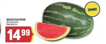 Marché Adonis MELON D'EAU ENTIER | WHOLE WATERMELON offer
