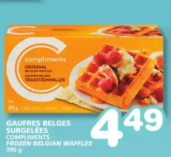 Marches Tradition COMPLIMENTS FROZEN BELGIAN WAFFLES offer