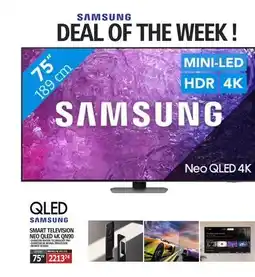 Centre Hi-Fi SAMSUNG SMART TELEVISION NEO QLED 4K QN90 offer