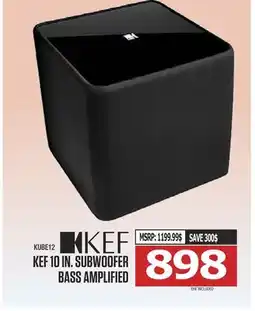 Centre Hi-Fi KEF 10 IN. SUBWOOFER BASS AMPLIFIED offer
