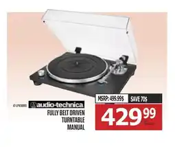 Centre Hi-Fi AUDIO-TECHNICA FULLY BELT DRIVEN TURNTABLE MANUAL offer