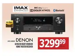 Centre Hi-Fi DENON ULTRA HD DOLBY VISION 8K HOME THEATER RECEIVER offer
