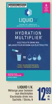 Jean Coutu LIQUID I.V. Electrolyte drink mix offer