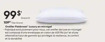 Dormez Vous Oreiller Fieldcrest Luxury en microgel offer