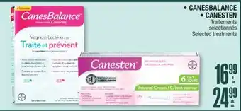 Jean Coutu CANESBALANCE, CANESTEN Selected treatments offer