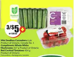 FreshCo Mini Seedless Cucumbers 6 pk offer