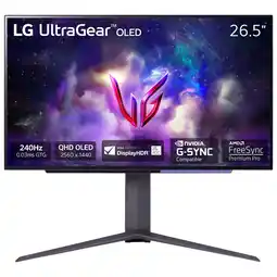 Best Buy LG UltraGear 27 240Hz 0.03ms GTG OLED LED Gaming Monitor (27GS95QE-B) - Black offer