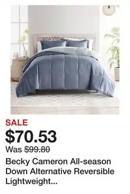 Bed Bath & Beyond Becky Cameron All-season Down Alternative Reversible Lightweight Comforter Set offer