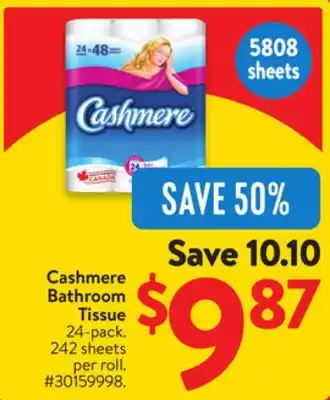 Walmart Cashmere Bathroom Tissue offer