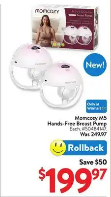 Walmart Momcozy M5 Hands-Free Breast Pump offer