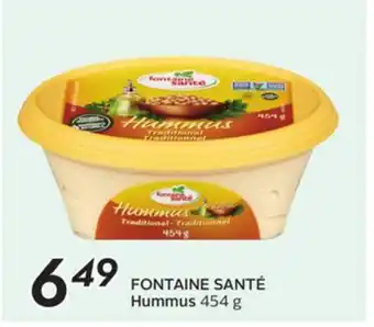 Sobeys FONTAINE SANTÉ Hummus offer