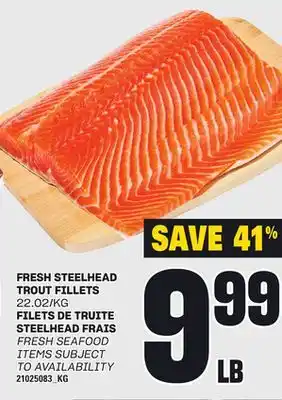 Independent Grocer FRESH STEELHEAD TROUT FILLETS offer
