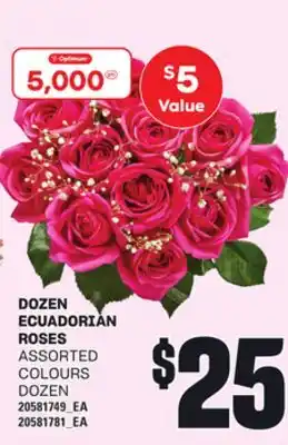 Loblaws DOZEN ECUADORIAN ROSES offer