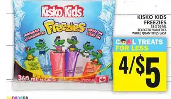 Food Basics KISKO KIDS FREEZIES offer