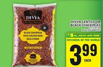 Food Basics DIVYA LENTILS OR BLACK CHICKPEAS offer