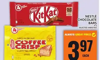 Food Basics NESTLÉ CHOCOLATE BARS offer