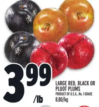 Metro LARGE RED, BLACK OR PLUOT PLUMS offer