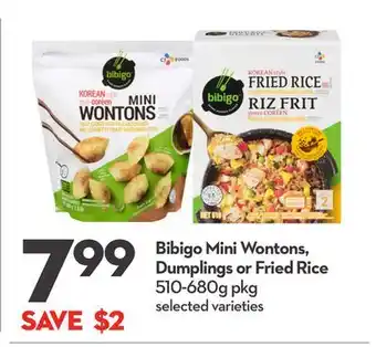 Longo's Mini Wontons, Dumplings or Fried Rice offer