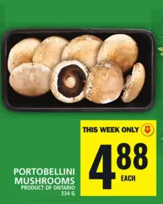 Food Basics PORTOBELLINI MUSHROOMS offer