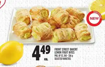 Metro FRONT STREET BAKERY LEMON FRUIT BITES offer