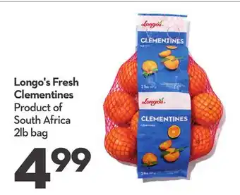 Longo's Longo's Fresh Clementines offer