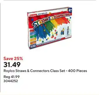 Staples Roylco Straws & Connectors Class Set - 400 Pieces offer