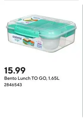 Staples Bento Lunch TO GO, 1.65L offer