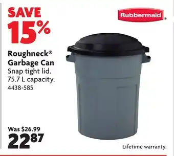 Home Hardware Roughneck Garbage Can offer