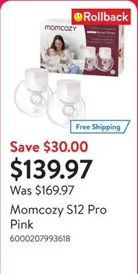 Walmart Momcozy S12 Pro Pink offer