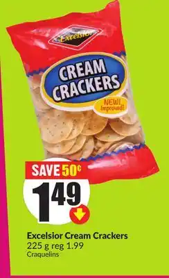 Chalo FreshCo Excelsior Cream Crackers 225 g offer