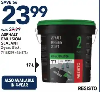 RONA RESISTO ASPHALT EMULSION SEALANT offer