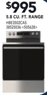 RONA HISENSE 5.8 CU. FT. RANGE offer