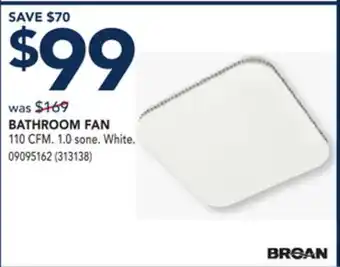 RONA BROAN BATHROOM FAN offer