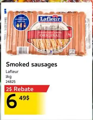 Mayrand Lafleur Smoked sausages offer