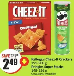 FreshCo Kellogg's Cheez-It Crackers 191-200 g offer