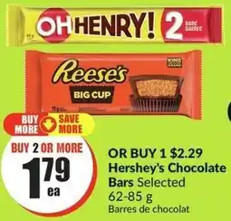 FreshCo Hershey's Chocolate Bars offer