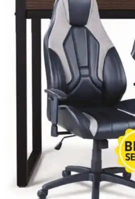 Leon's Zane Office Chair - Black and Grey offer