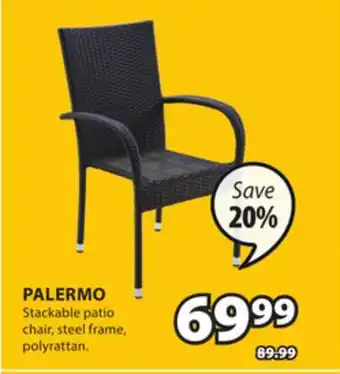 JYSK PALERMO Stackable patio chair offer